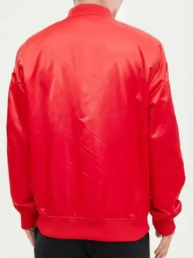 Buy Wordmark Los Angeles Angels Red Full Snap Satin Jacket for Sale Men and Women