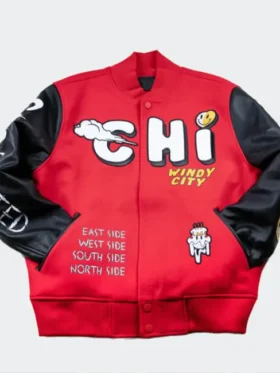 CHI Windy City Red Varsity Jacket
