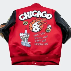 CHI Windy City Red Varsity Jacket For Sale
