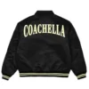 Coachella 2024 Black Varsity Bomber Jacket
