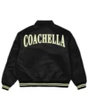 Coachella 2024 Black Varsity Bomber Jacket