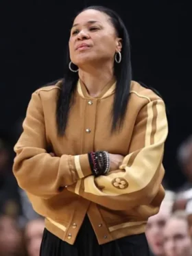 Dawn Staley LV Brown Varsity Jacket For Sale