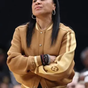 Dawn Staley LV Brown Varsity Jacket For Sale
