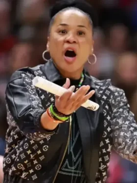 Dawn Staley NCAA Womens Black Leather Jacket