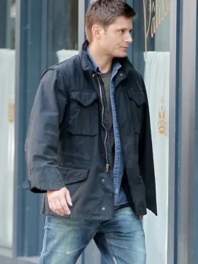 Dean Winchester Supernatural Blue Cotton Jacket On Sale 