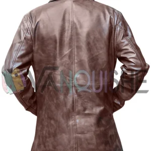 Dean Winchester Supernatural Brown Leather Jacket back
