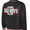 Detroit Bad Boys Tradition II Black Bomber Jacket