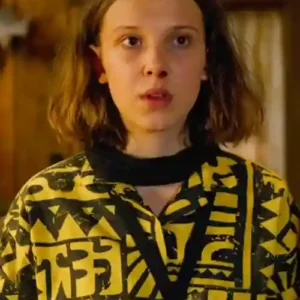 Eleven From Stranger Things S04 Yellow Shirt