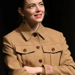 Emma Stone Poor Things Brown Wool Jacket On Sale