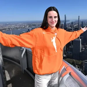 Empire State Building Caitlin Orange Hoodie