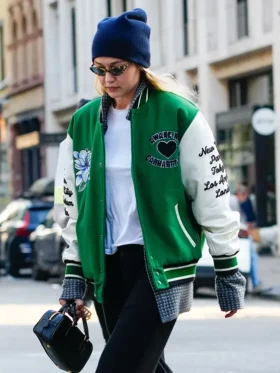 Gigi Hadid Carhartt Varsity Jacket