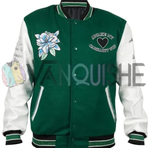 Gigi Hadid Carhartt Varsity Jacket front