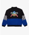 Hedgehog Checkered Racing Jacket Backside