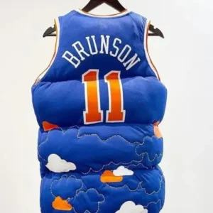 Jalen Brunson New York Puffer Vest Backside