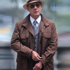 James Spader The Blacklist Raymond Reddington Brown Jacket