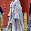 Jennifer Lopez Fur Long Coat