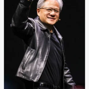 Jensen Huang Smooth Lines Black Jacket side