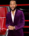 John Legend The Voice Velvet Suit