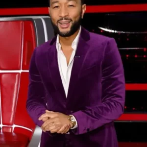 John Legend The Voice Velvet Suit