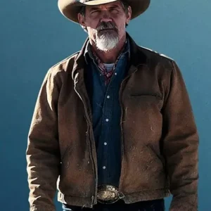 Josh Brolin Outer Range 2024 Brown Cotton Jacket