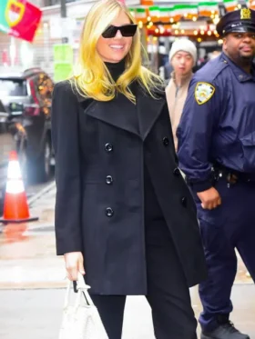 Kate Upton Gma3 Black Coat