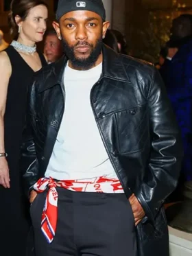 Kendrick Lamar Met Gala Black Leather Jacket