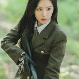 Kim Ji-won Queen of Tears 2024 Green Coat
