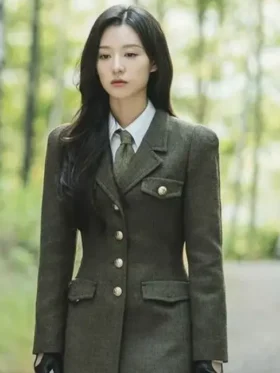 Kim Ji won Queen of Tears 2024 Green Coat