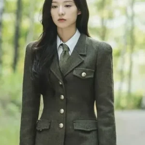 Kim Ji won Queen of Tears 2024 Green Coat