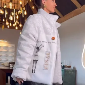 Kristin Juszczyk White Jacket