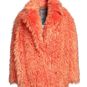 Kurt Cobain Pink Fur Coat Jacket