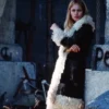 Lisa Suede Girl Interrupted Faux Fur Long Coat