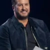 Luke Bryan American Idol S22 Blue Suede Jacket