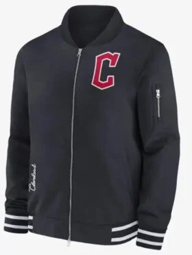 MLB Cleveland Guardians Blue Bomber Jacket
