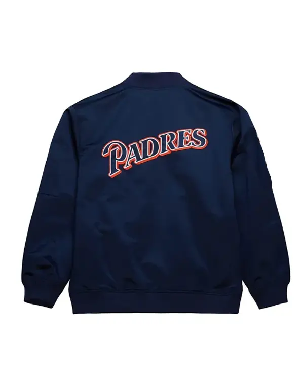MLB San Diego Padres Vintage Logo Navy Bomber Jacket