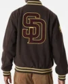 Major League Baseball San Diego Padres Wool Varsity Jacket Backside