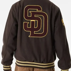 Major League Baseball San Diego Padres Wool Varsity Jacket Backside