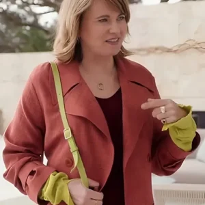 My Life is Murders S04 Lucy Lawless Trench Coat