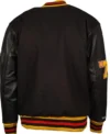 NHL Vancouver Canucks Black Letterman Jacket Backside