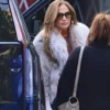 NYC Jennifer Lopez Fur Long Coat