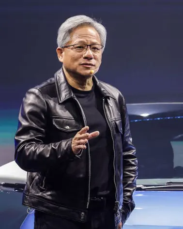 Nvidia CEO Jensen Huang Buttoned Pockets Jacket