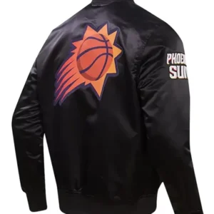 Phoenix Suns 202324 City Edition Black Varsity Jacket Back