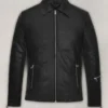Plain Jensen Huang Leather Jacket