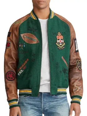 Polo Ralph Lauren Green Varsity inspired Jacket