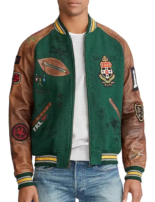 Polo Ralph Lauren Green Varsity-inspired Jacket