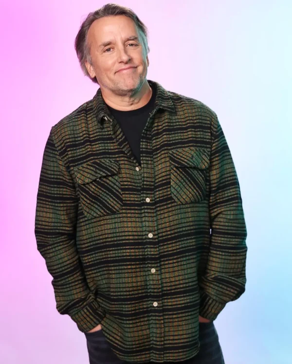 Richard Linklater Hit Man 2024 Wool Jacket