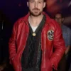 Ryan Gosling San Sebastian Film Festival Red Leather Jacket