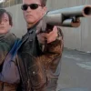 Shop Arnold Schwarzenegger Terminator 2 Black Biker Jacket