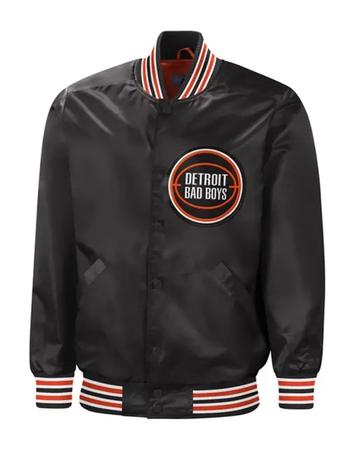 Shop Detroit Bad Boys Tradition II Black Bomber Jacket