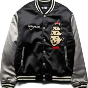 Shop Ice Cream Hoodini Satin Bomber Jacket